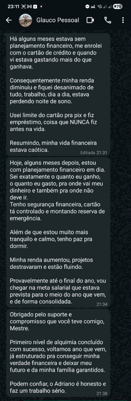 Depoimento de Glauco