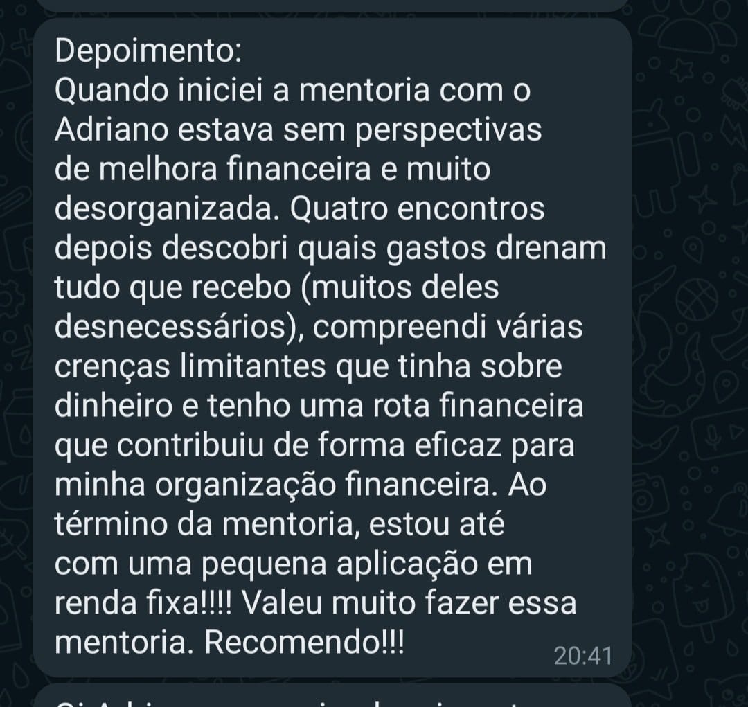 Depoimento de Aluna