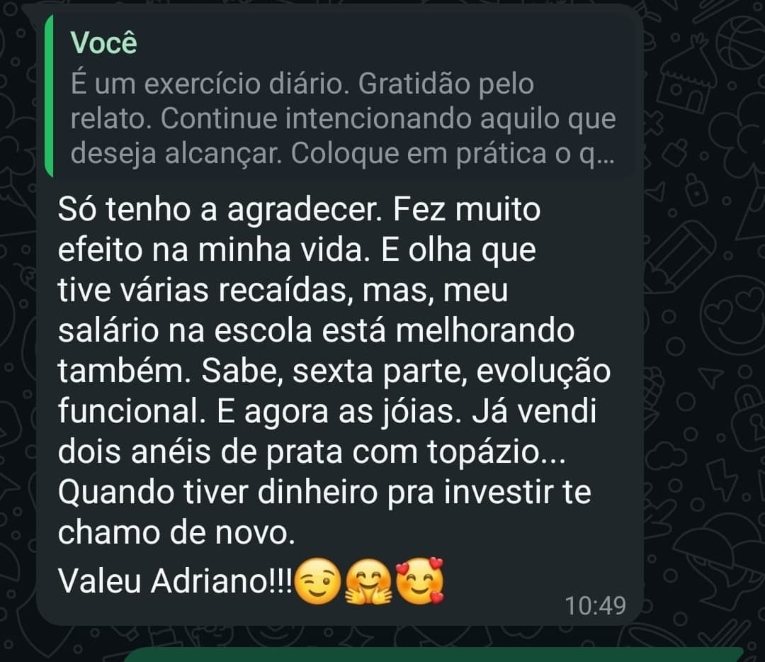 Depoimento de Aluno